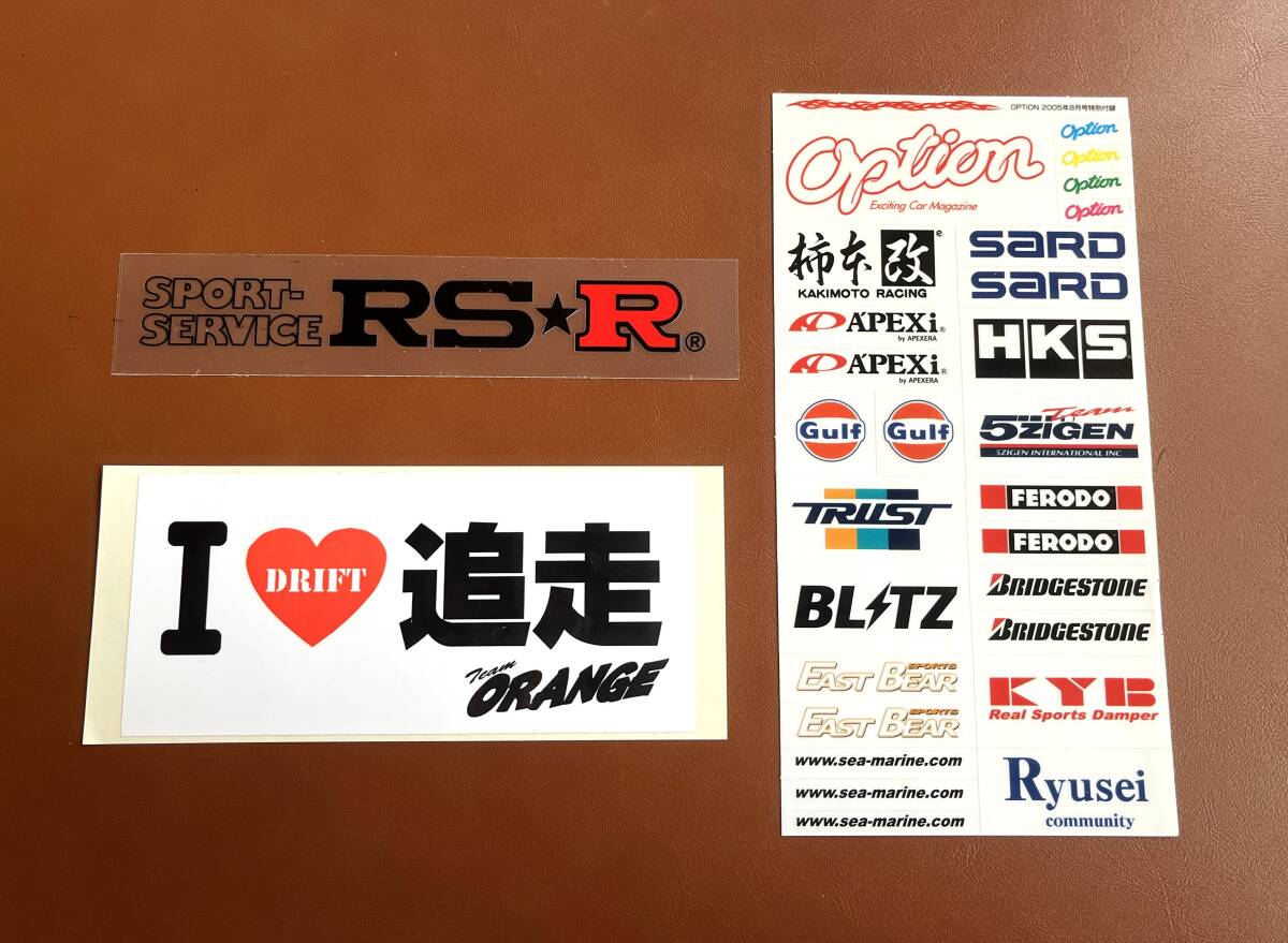 【当時 チューニング ステッカー Option チームオレンジ RS★R】_画像1