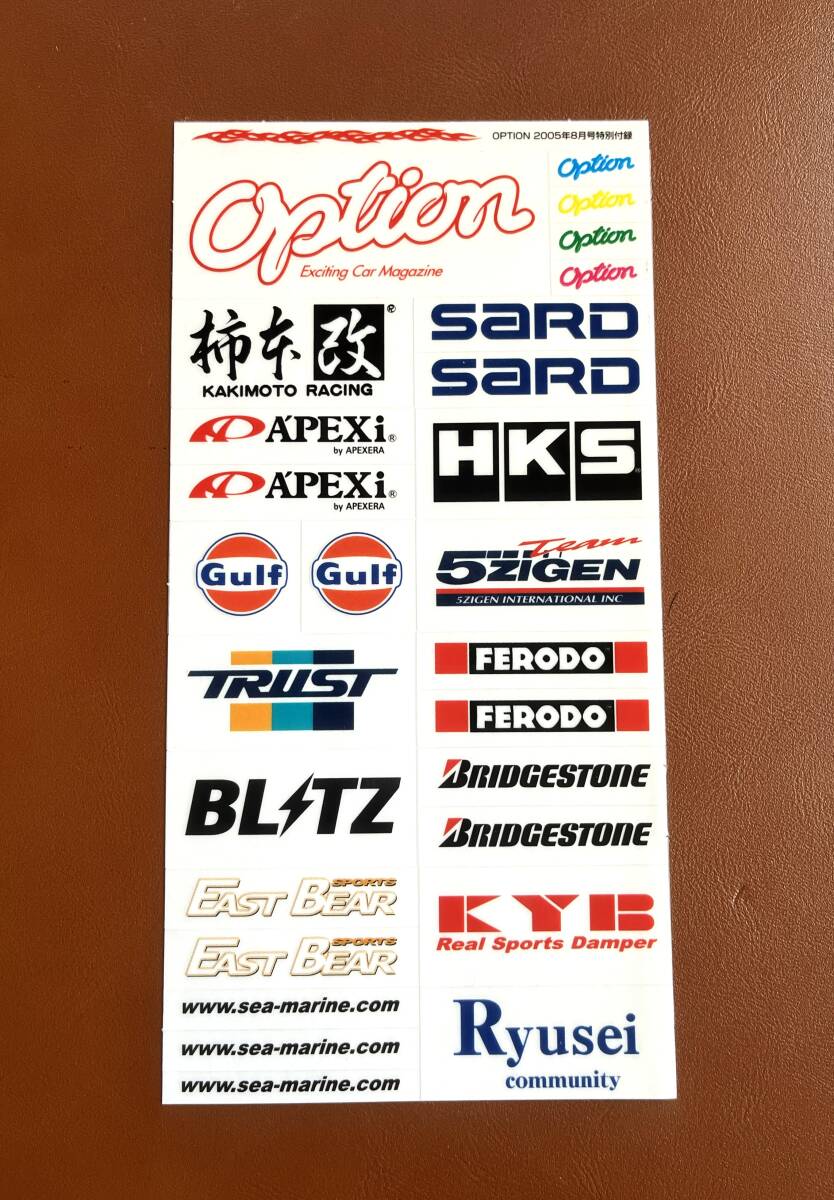 【当時 チューニング ステッカー Option チームオレンジ RS★R】_画像4