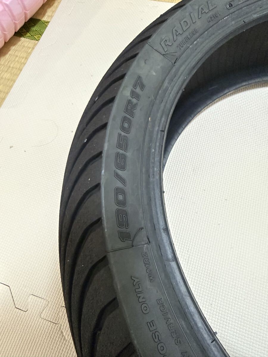 BRIDGESTONE RACING BATTLAX W01 前後セット 120/70R17・180/60R17 サーキット走行40分使用 レインタイヤ 前後セット ブリヂストン _画像7