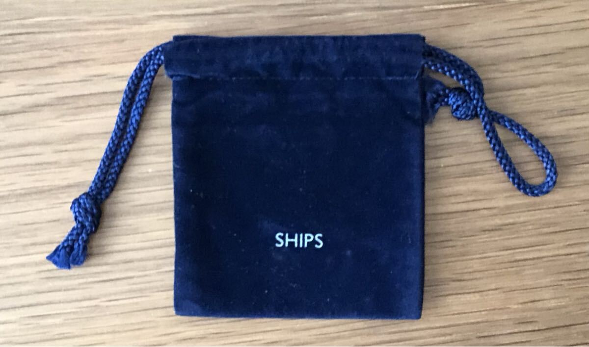 SHIPS★巾着★袋★紺色★_画像1