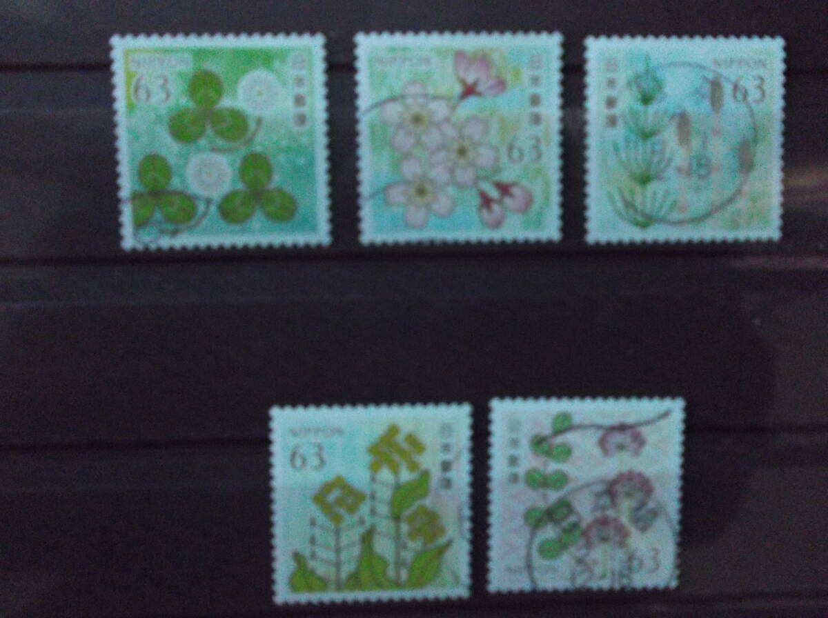  использованный G346 весна. поздравление номинальная стоимость 63 иен 5 вид 2024 выпуск 