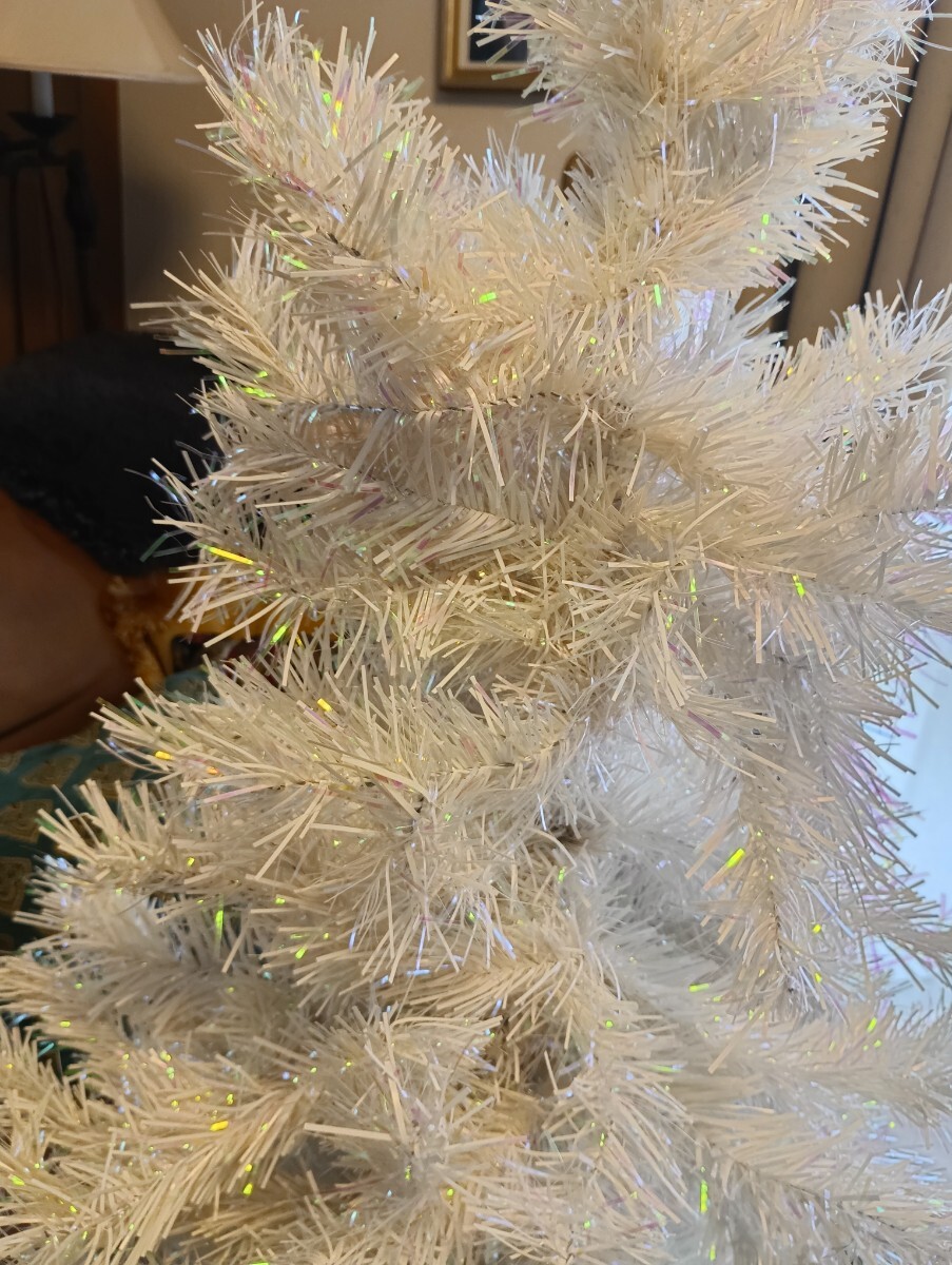 クリスマスツリーホワイト　白　約140㎝(138㎝)_画像4