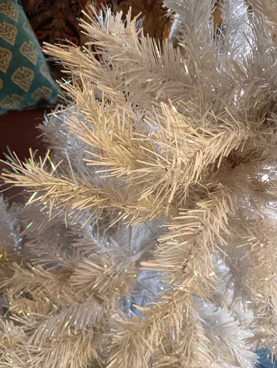 クリスマスツリーホワイト　白　約140㎝(138㎝)_画像5