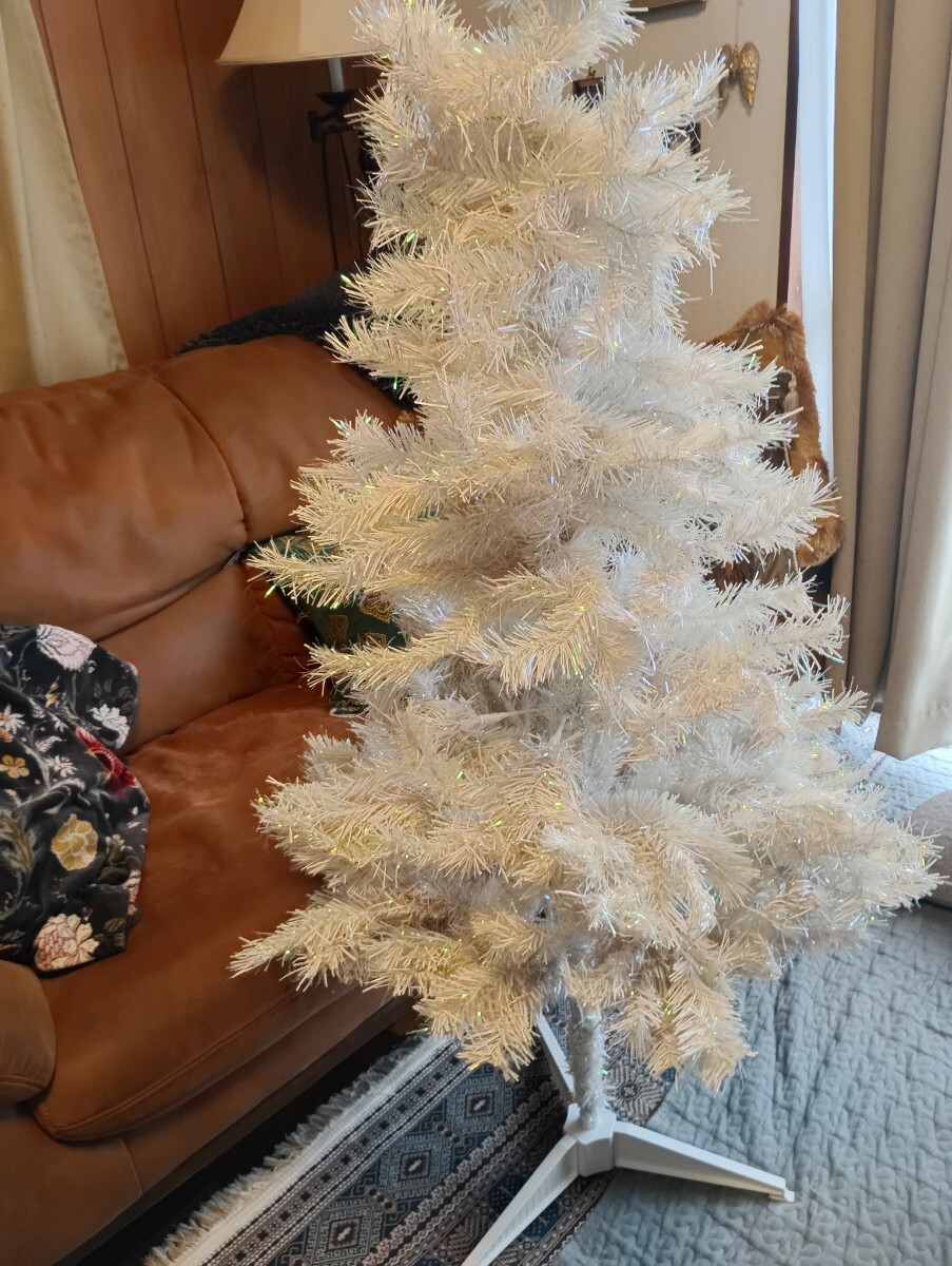 クリスマスツリーホワイト　白　約140㎝(138㎝)_画像8