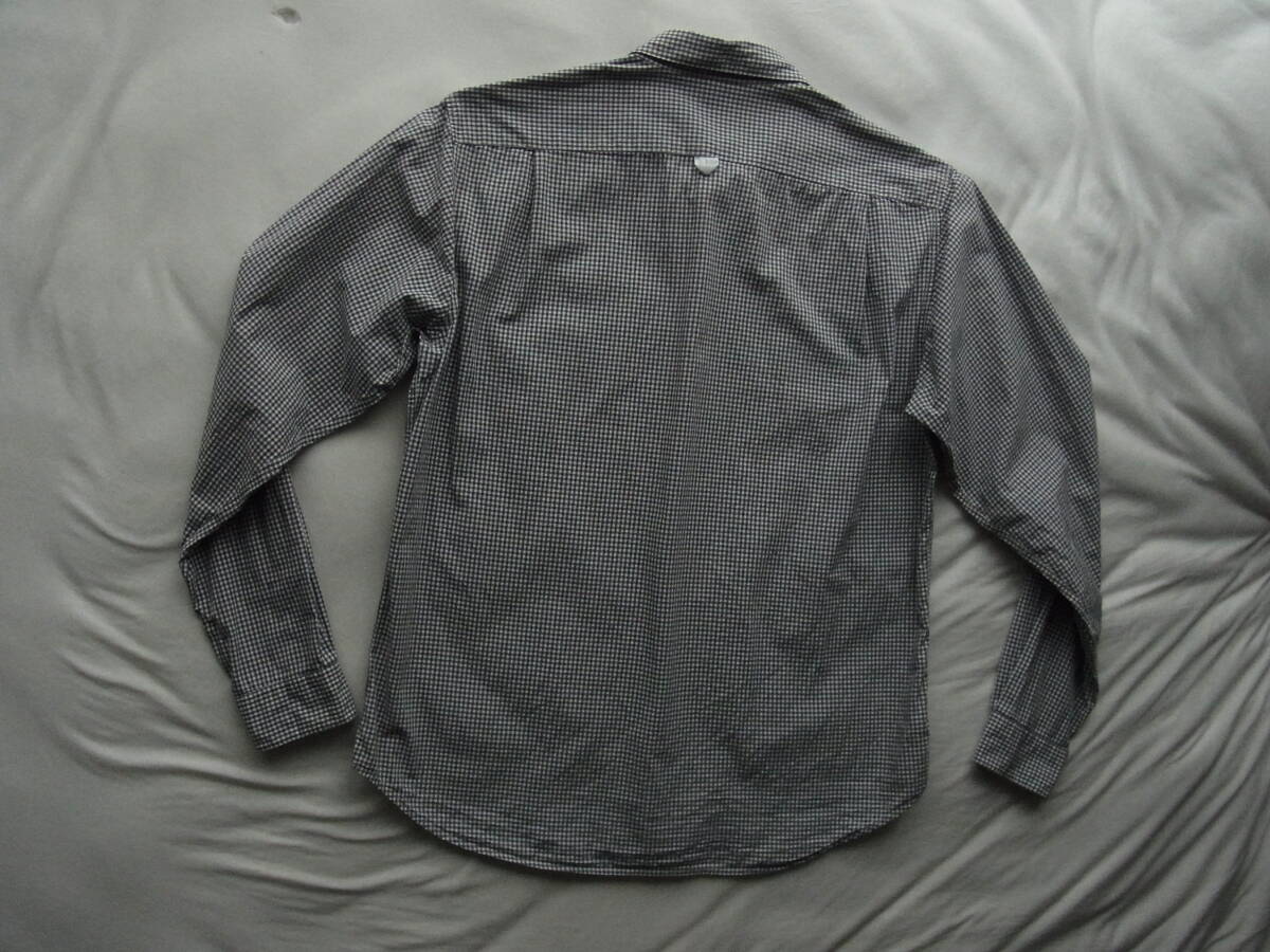 M H L. マーガレットハウエル ギンガムチェック柄 ワークシャツ サイズ M _画像4