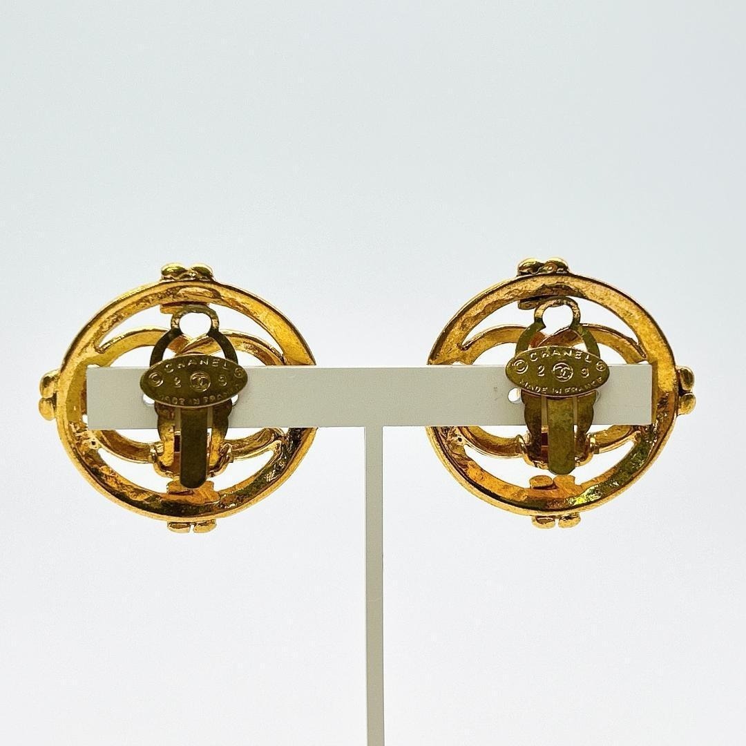 【鑑定済み！】シャネル イヤリング ヴィンテージ ココマーク ゴールドカラー_画像4