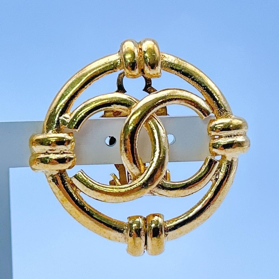 【鑑定済み！】シャネル イヤリング ヴィンテージ ココマーク ゴールドカラー_画像6