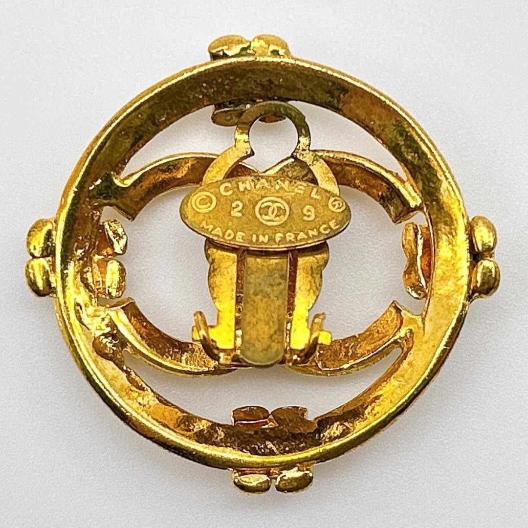 【鑑定済み！】シャネル イヤリング ヴィンテージ ココマーク ゴールドカラー_画像7
