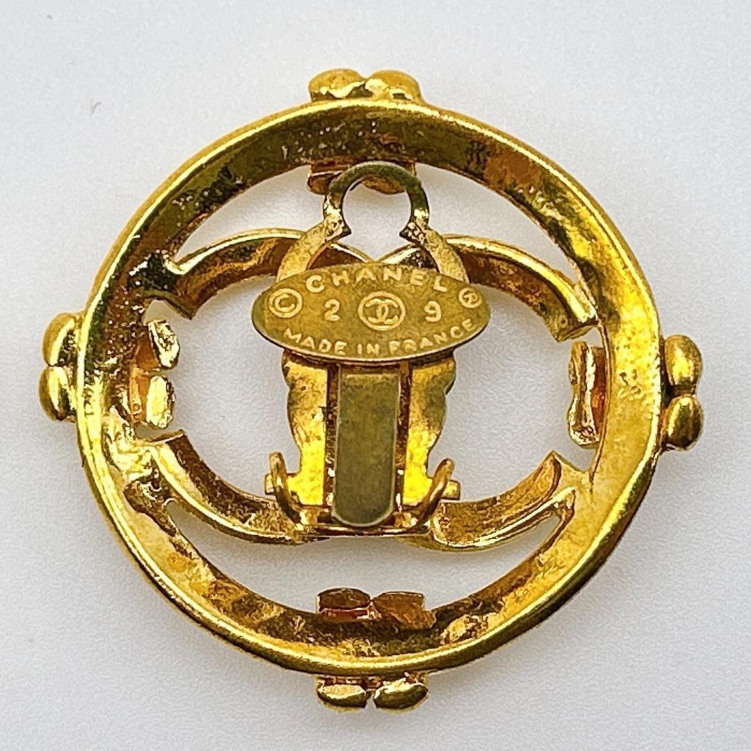 【鑑定済み！】シャネル イヤリング ヴィンテージ ココマーク ゴールドカラー_画像8