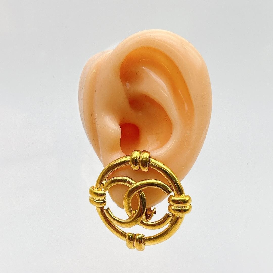 【鑑定済み！】シャネル イヤリング ヴィンテージ ココマーク ゴールドカラー_画像10