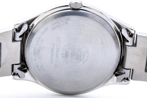 CITIZEN シチズン Eco-Drive エコドライブ E031-S048419 ソーラー ブラック文字盤 メンズ腕時計 #38121_画像5