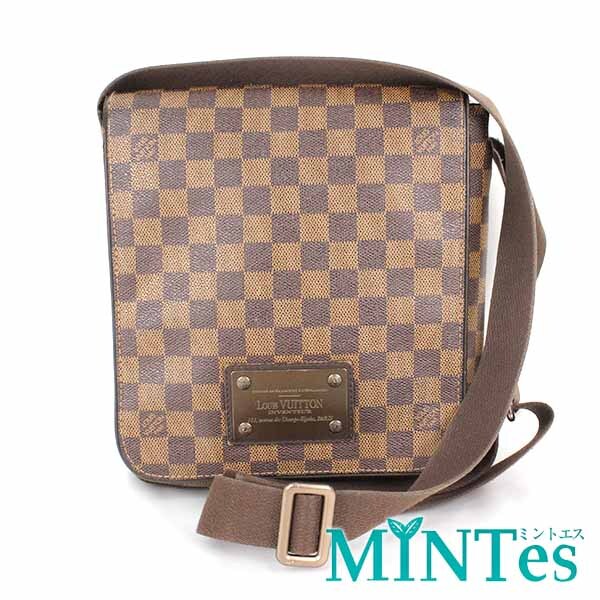 Louis Vuitton ルイヴィトン Ｎ51210 ブルックリン PM ショルダーバッグ エベヌ ダミエキャンバス デイリー 通勤通学 男女兼用 斜め掛け _画像1