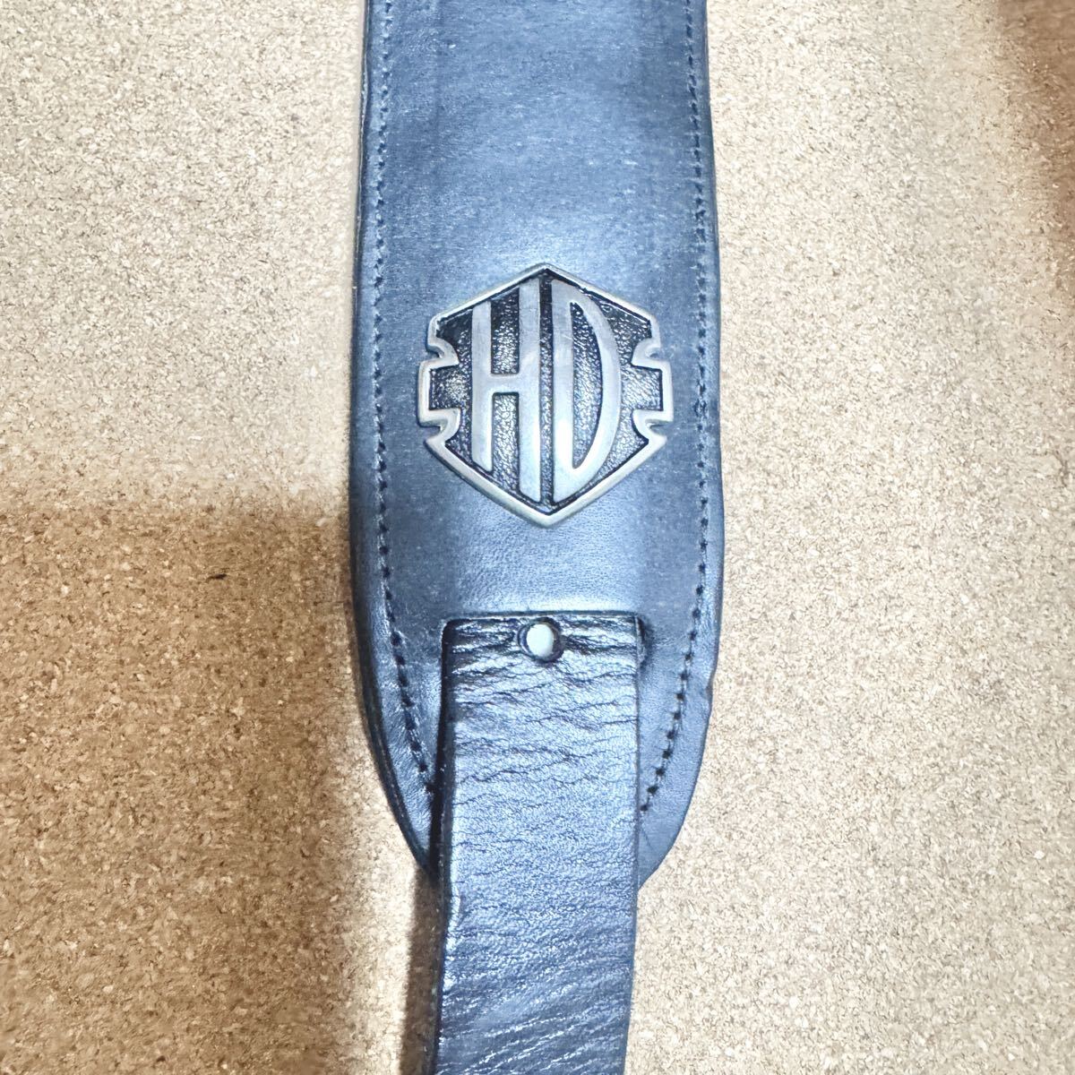 Levy's Gibson Harley-Davidson Wネーム 本革 ギターストラップ ブラック カナダ製 PM23W 限定モデル ギブソン ハーレーダヴィッドソン_画像10