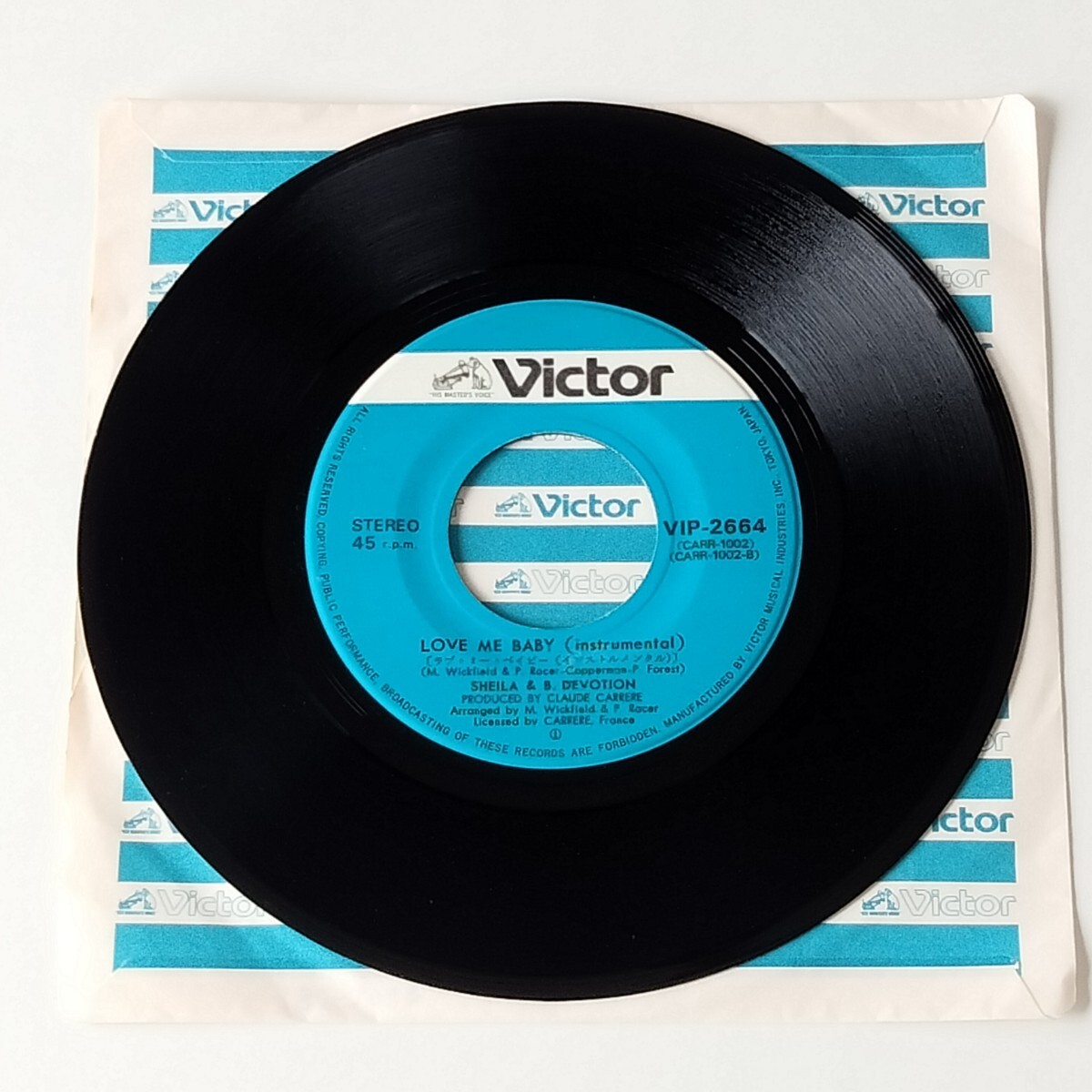 【7inch】SHEILA & B. DEVOTION/LOVE ME BABY(VIP-2664)シェイラ＆B. デヴォーション/ラブ・ミー・ベイビー/DISCO ディスコ/1978年EP_画像4