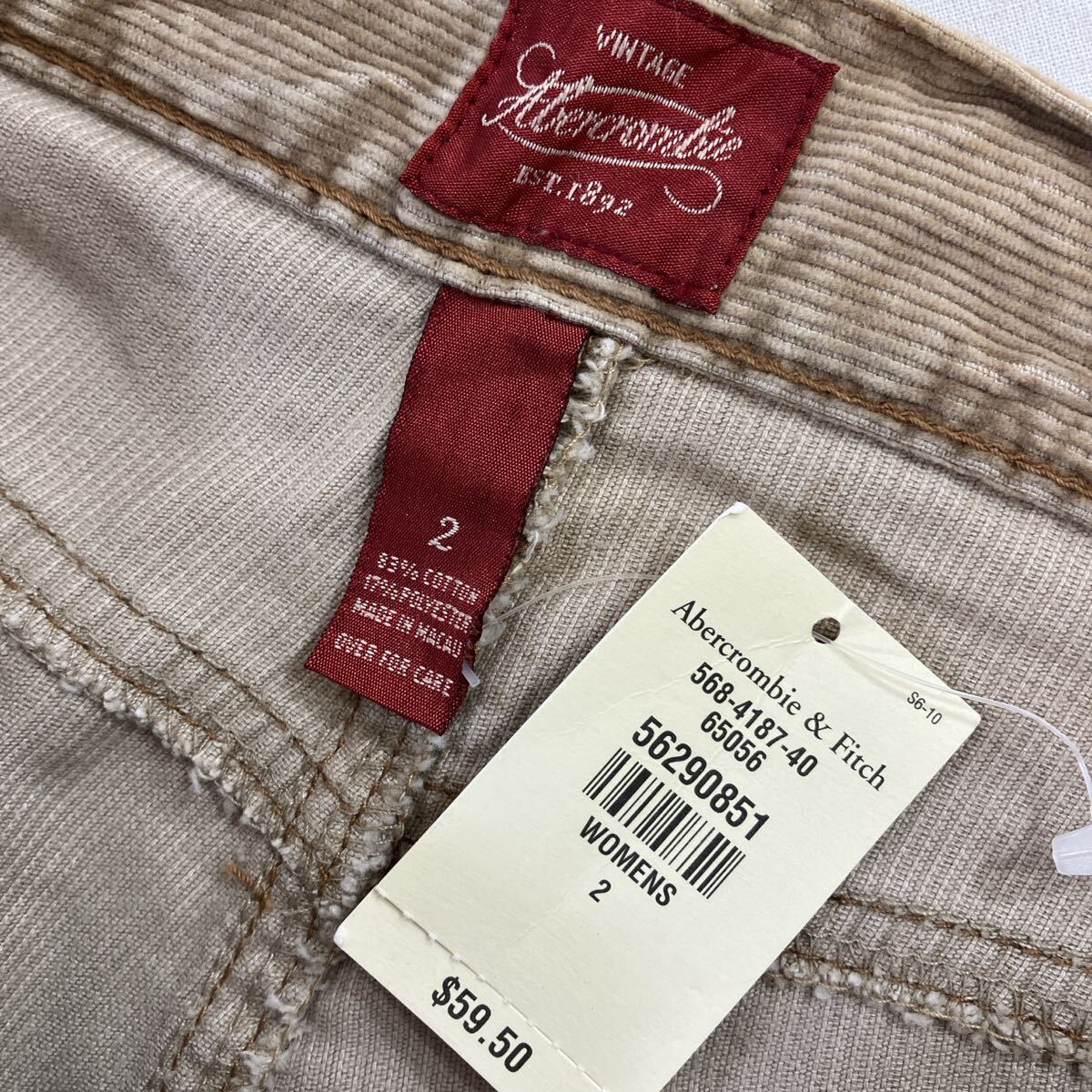 Abercrombie & Fitch アバクロンビー&フィッチ　A&F ladies レディース　コーデュロイ　パンツ　パンタロン　ブーツカット　アメカジ　2_画像9