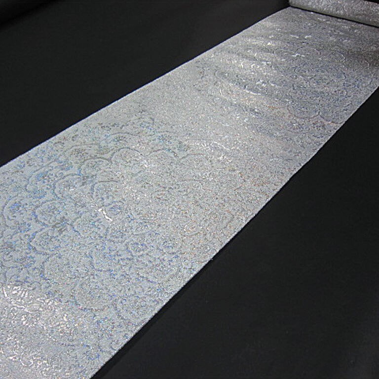 華やかな逸品　新品未仕立　豪華　西陣織六通柄丸巻袋帯　大円華紋_画像3
