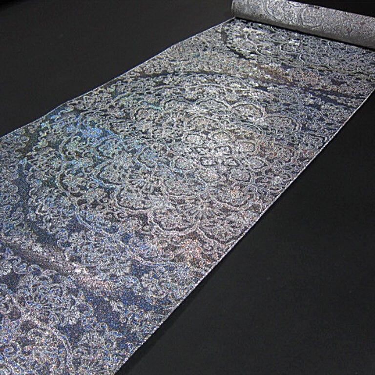 華やかな逸品 新品未仕立 豪華 西陣織六通柄丸巻袋帯  大円華紋①_画像1