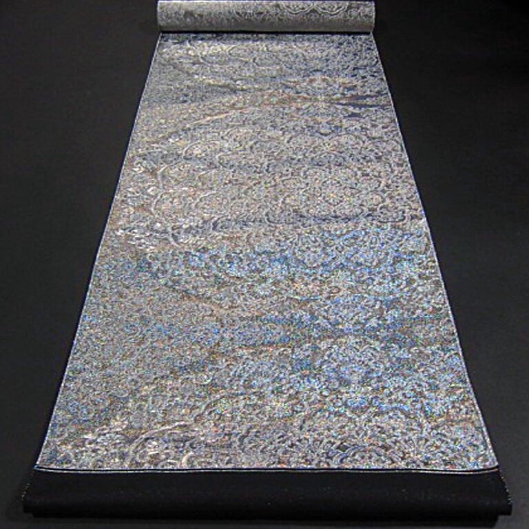 華やかな逸品 新品未仕立 豪華 西陣織六通柄丸巻袋帯  大円華紋①_画像3