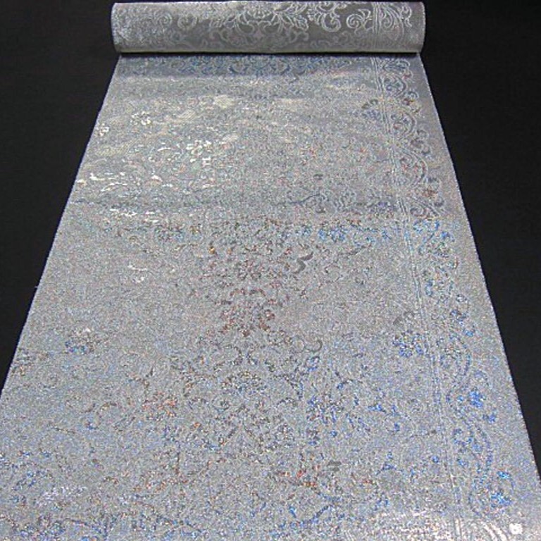 華やかな逸品 新品未仕立 豪華 西陣織六通柄丸巻袋帯 菱華紋模様①_画像2