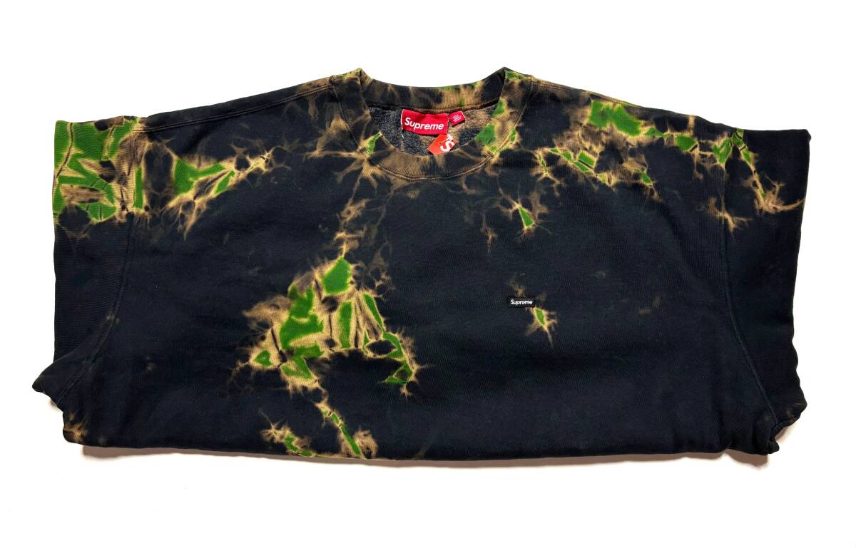 Supreme Small Box Crewneckシュプリーム25fwスモール ボックス クルーネック トレーナーMulti DyedタイダイTiedye #XL新品 送料込 logo _画像3