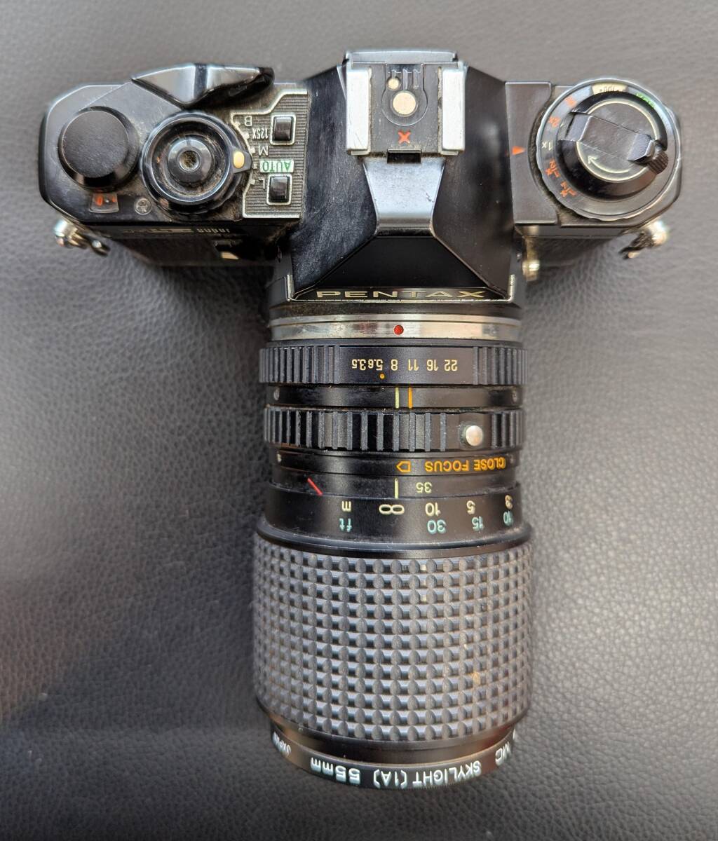 #14436A ペンタックス PENTAX ME SUPER ブラック ボディ/レンズ 35-105mm f3.5~4.3/コンバーションレンズ_画像4
