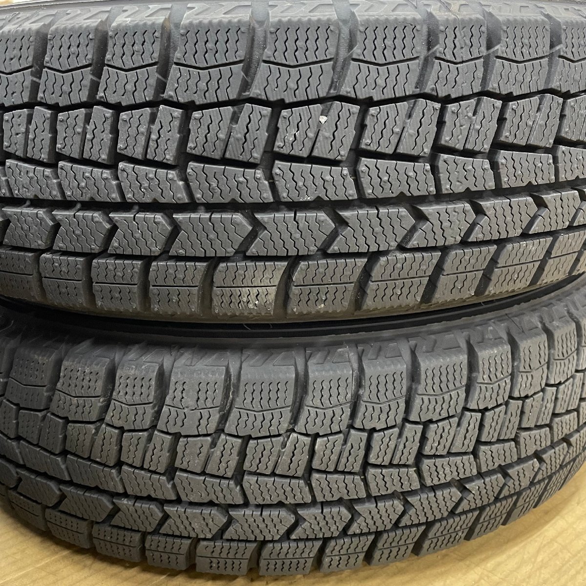 4穴 PCD100 14インチ 4.5J +45 φ67 DUNLOP ダンロップ WINTER MAX 155/65R14 2024年製 タイヤホイール4本セット N-BOX (中古)_画像9