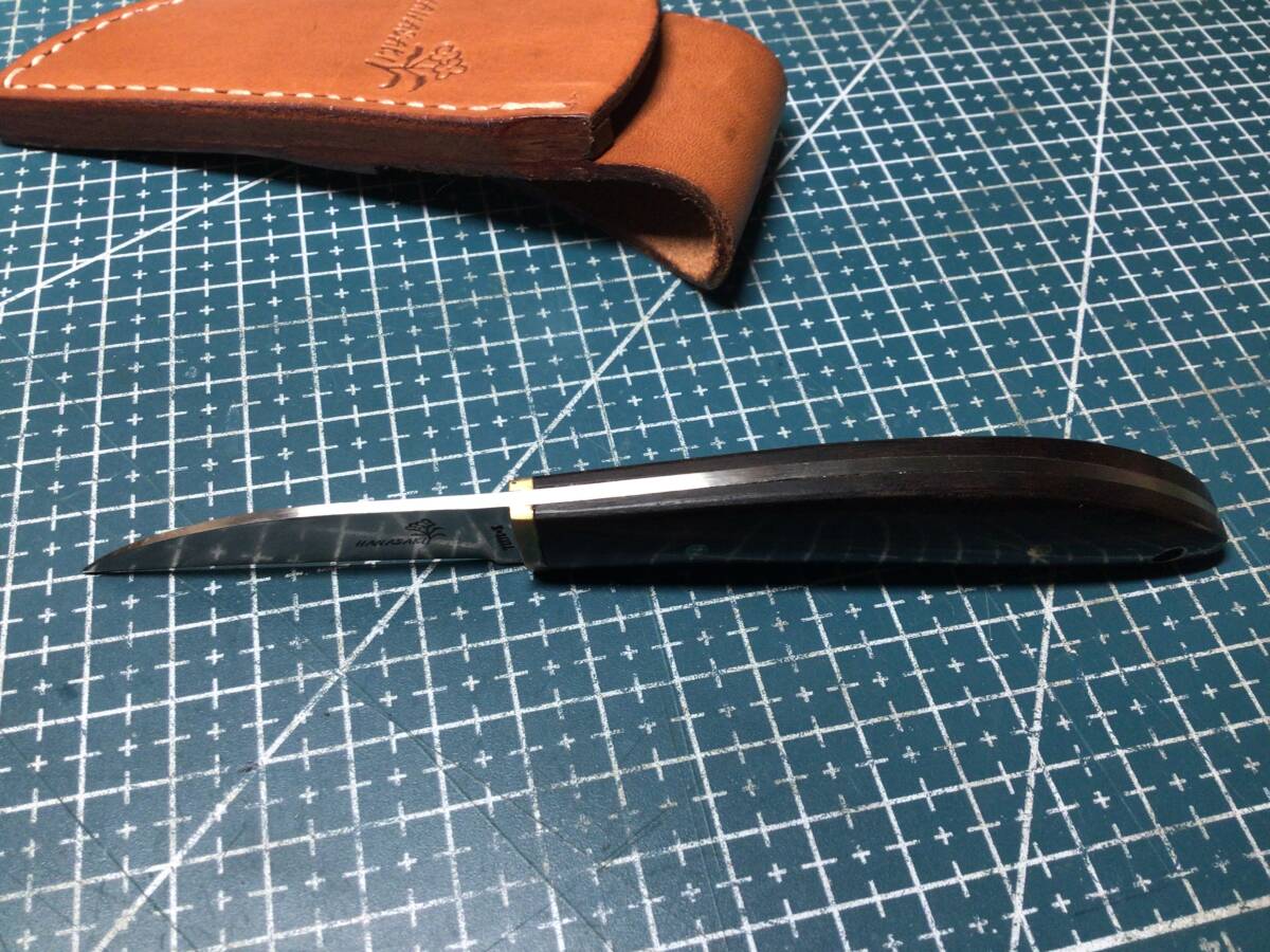 HANASAKI TOKYO?K フローリストナイフ フラワーナイフ 未使用品 ストレート　川魚 料理 刃渡り約6cm ケース付 デットストック