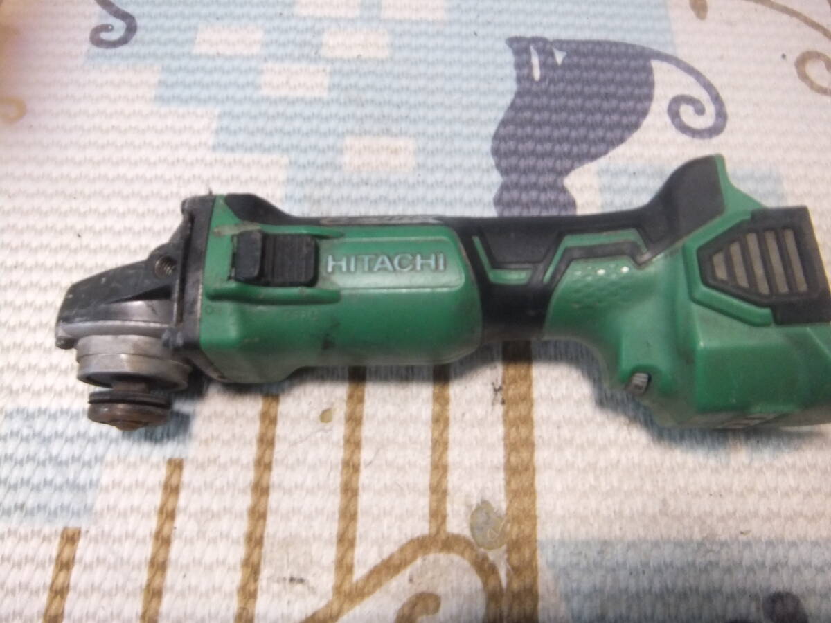日立工機 100㎜コードレスディスクグラインダ G18DBVL 動作OK 本体のみ_画像1