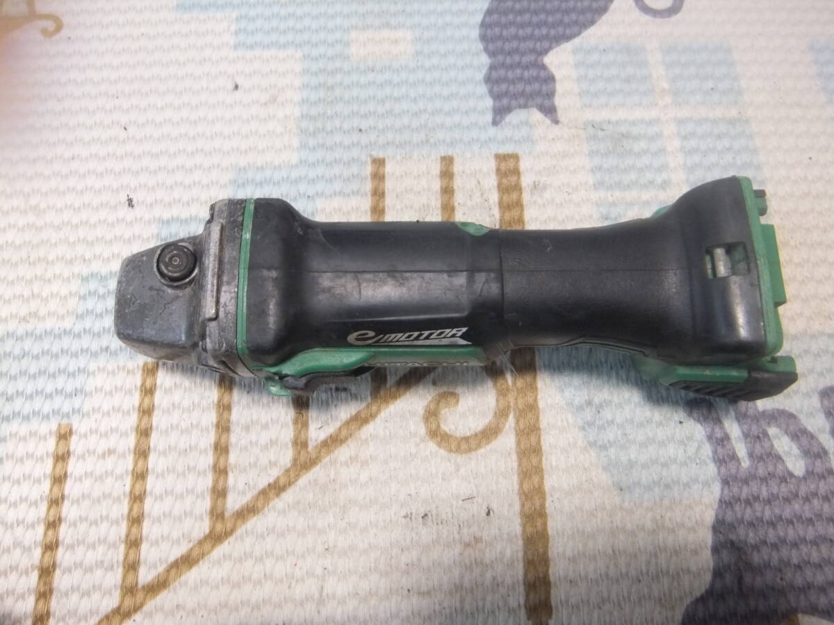 日立工機 100㎜コードレスディスクグラインダ G18DBVL 動作OK 本体のみ_画像2