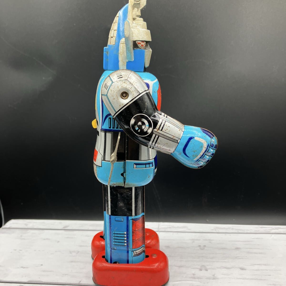 当時物　ブリキ玩具　大鉄人　17 昭和レトロ　ポピー　歩行　ゼンマイ　_画像6