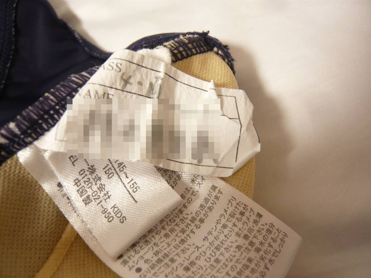 7964 ニッキー 光沢ネイビー ジュニア 競泳水着 150サイズ_画像3