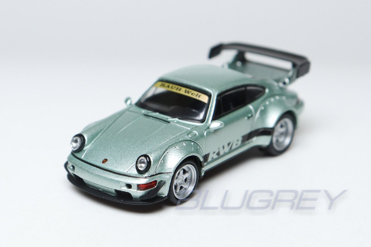 マイクロシティ Micro City 1/87 ポルシェ 911 967 RWB ワイドボディ シルバー ラウヴェルト PORSCHE HOスケール ミニカー_画像1