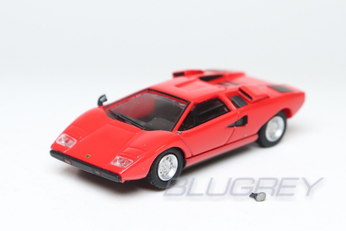 【アウトレット】ミニチャンプス 1/87 ランボルギーニ カウンタック LP400 1974 レッド MINICHAMPS Lamborghini Countach 870103120_画像1