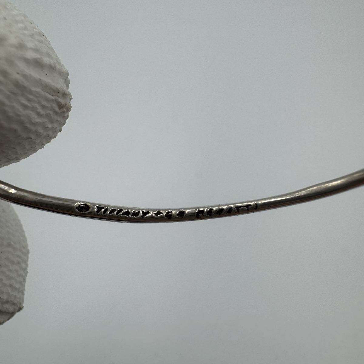 ◎ TIFFANY&Co. ティファニー エルサ・ペレッティ オープンハート ミディアム フープピアス 両耳用 スターリングシルバー SV925 Ag925 5.5g_画像3