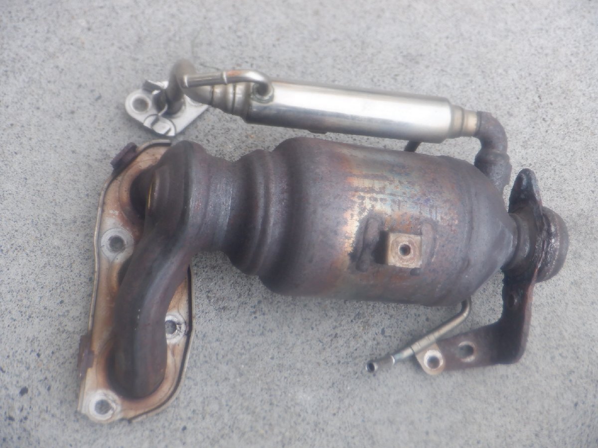 売切 ダイハツ純正 LA600 タント LA300 ミライース KF-VE エキマニ 触媒 コンバーター キャタライザー 崩れ無 素材用 ロジウム パラジ_画像1