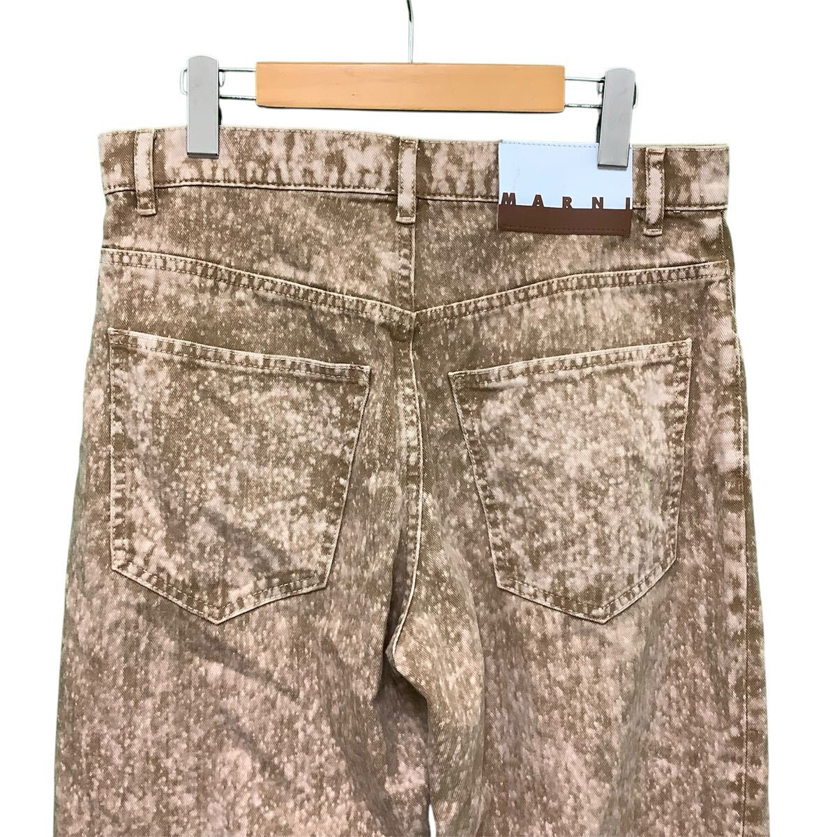 MARNI, マルニ, パンツ, デニムパンツ, ブラウン, 古着_画像3
