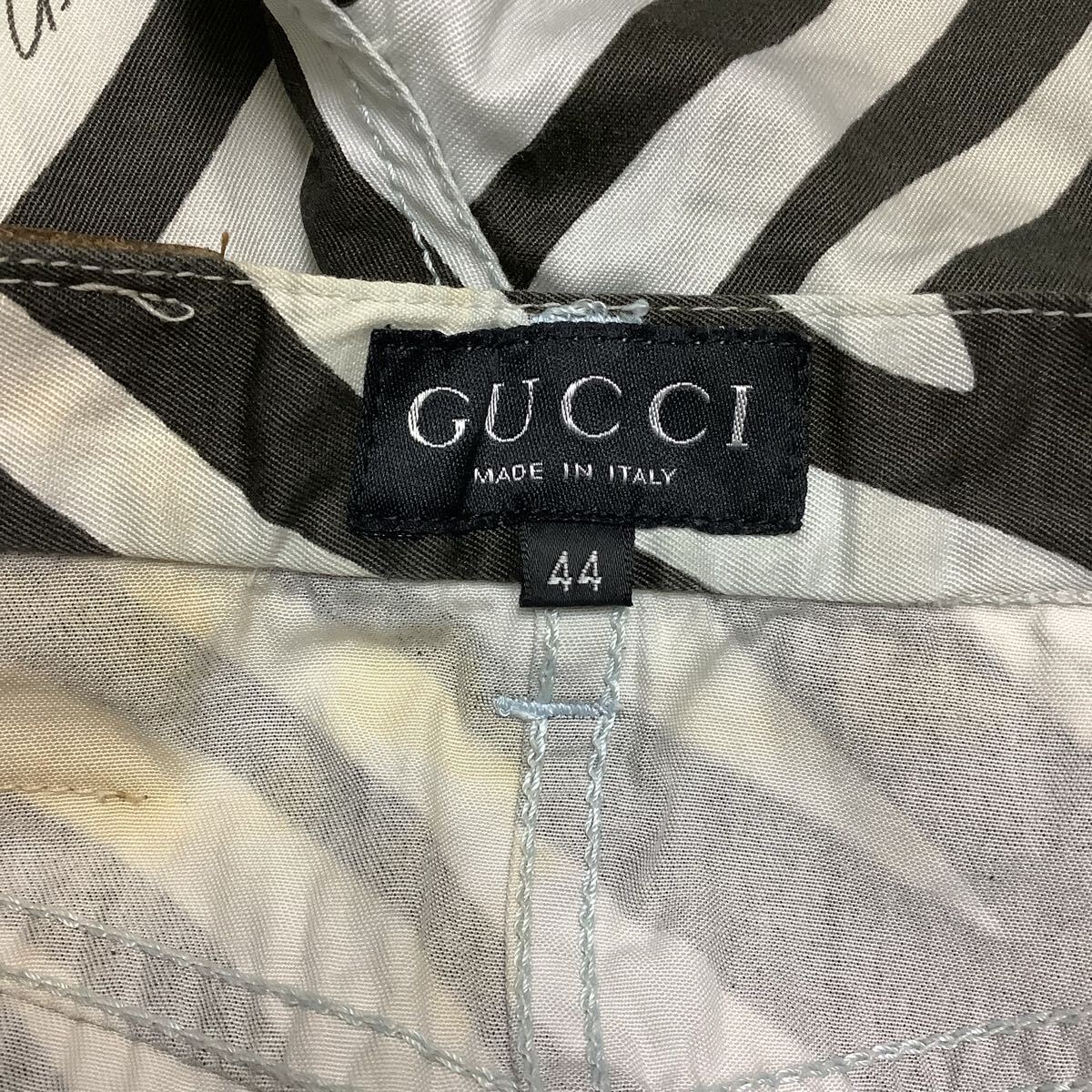 GUCCI, グッチ, ゼブラ パンツ, ボトムス, 古着_画像5