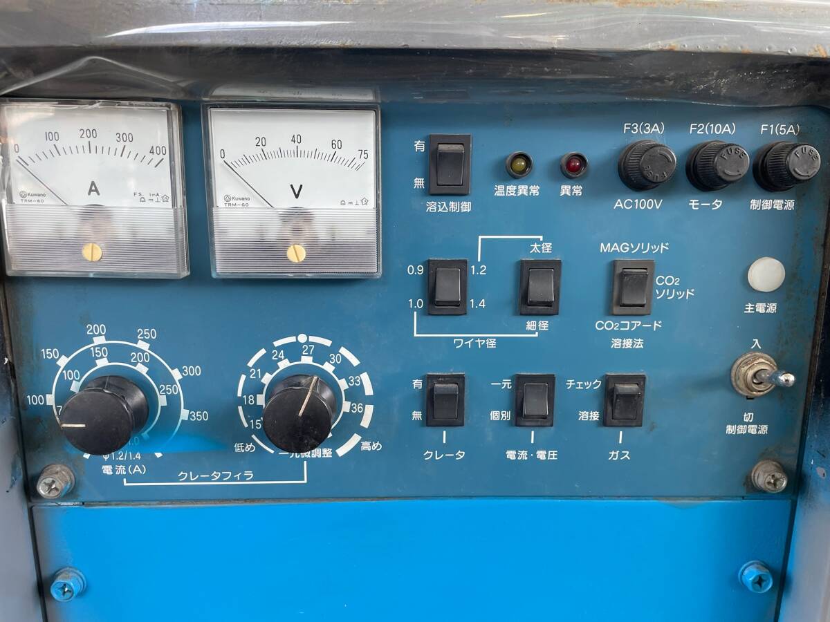 福岡発☆MAG溶接機 CPXD-350 ダイナオート 半自動溶接機 DAIHEN/ダイヘン トーチ アース 送給装置付き 九州 中古品_画像2