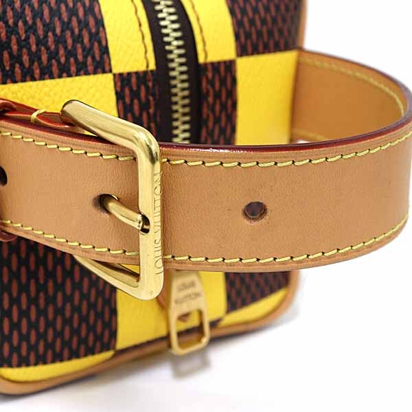 ルイ ヴィトン LOUIS VUITTON ロッカー ドップ・キット ダミエ・ポップ ハンドバッグ N40567 イエロー ブラウン 【中古】Sランク_画像6