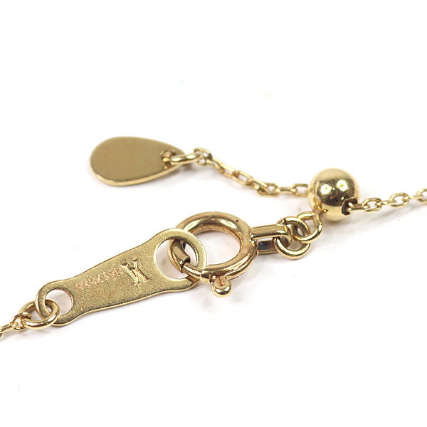  Vendome Aoyama K18YG бриллиант cattle колье 43.4cm желтое золото 0.091ct [ б/у ]