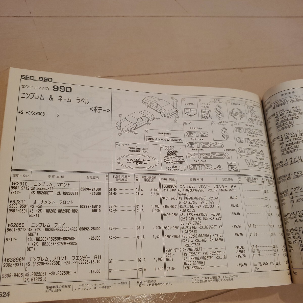 R33型　スカイライン 主要整備部品カタログ_画像7
