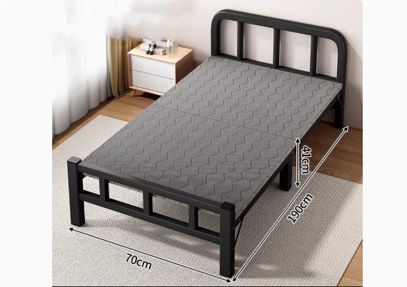 折りたたみベッド用シーツ / 折り畳みシーツ家庭用簡易ベッドオフィス用昼寝ベッド / オフィス用ナップマット大人用スチールベッド_画像3