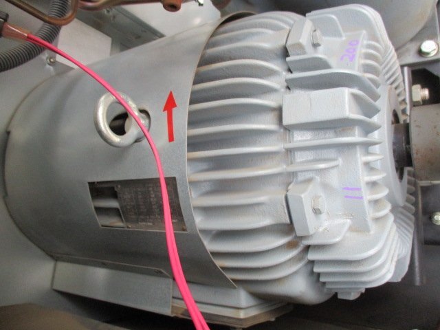 【決算セール】 茨城 日立 スクリュー コンプレッサー OSP-11VARN2 給油式 200V 空気圧縮機 50/60Hz 定格圧力0.83MPa ■2125100683_画像7