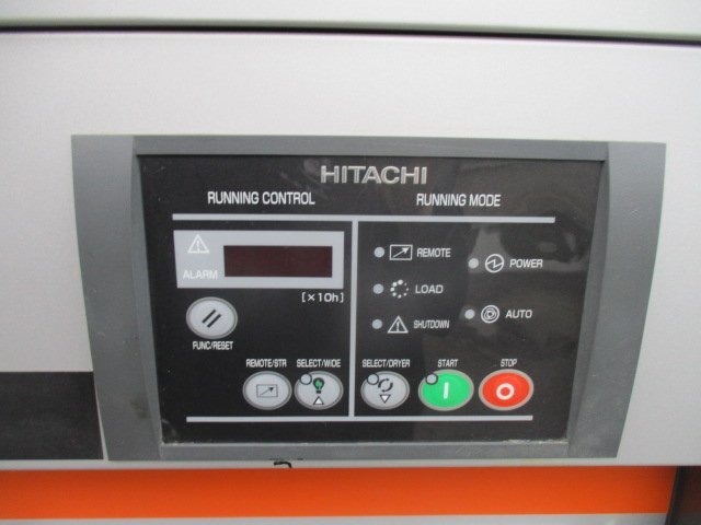 【決算セール】 茨城 日立 スクリュー コンプレッサー OSP-11VARN2 給油式 200V 空気圧縮機 50/60Hz 定格圧力0.83MPa ■2125100683_画像6