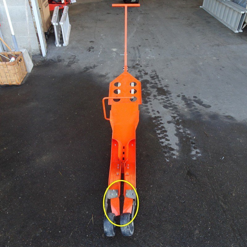 香川 日甜 ひっぱりくん HP-16 1条 チェーンポット 簡易移植器 溝切り 植付 土寄せ 鎮圧 ネギ 葱 ★直接引取限定★ 四国 中古_画像5