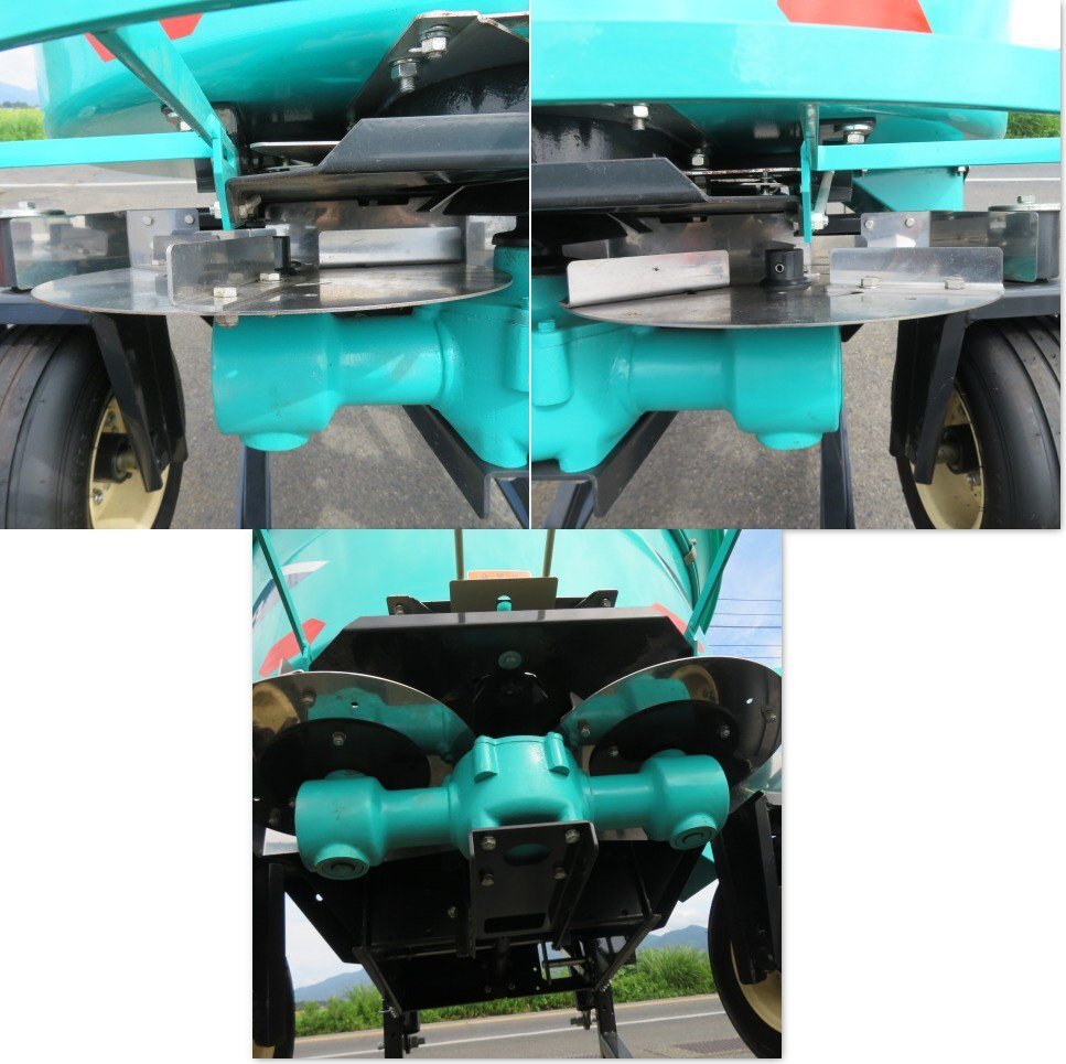 新潟 引取限定 タカキタ ブレンドキャスタ BS7310TS-H ツインスピンナー ★1シーズンのみ使用★ リモコン Sヒッチ 散布 中古 ■N2725090350_画像4