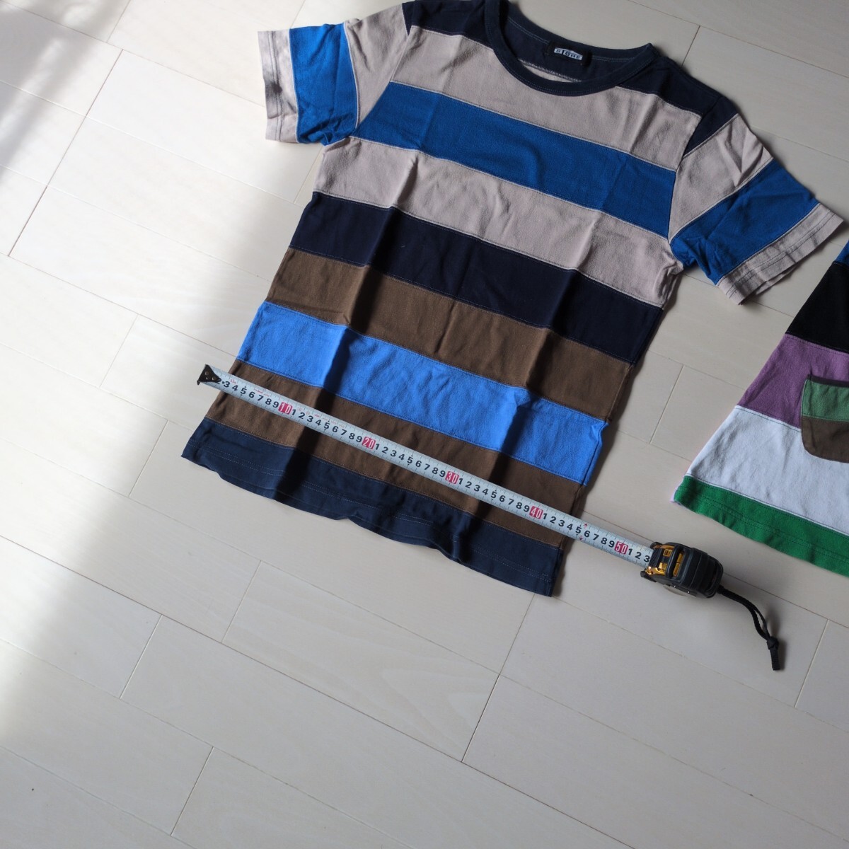 【目黒STORE特注】親子おそろいボーダーTシャツセット／父・母・子供用3点_画像5