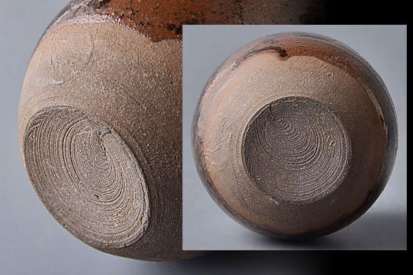 k375【和み】茶道具 時代 古瀬戸茶入 仕覆付 合箱 検 茶道具煎茶道具中国古玩台湾煎茶民藝美術品李朝高麗新羅清朝書道具の画像6