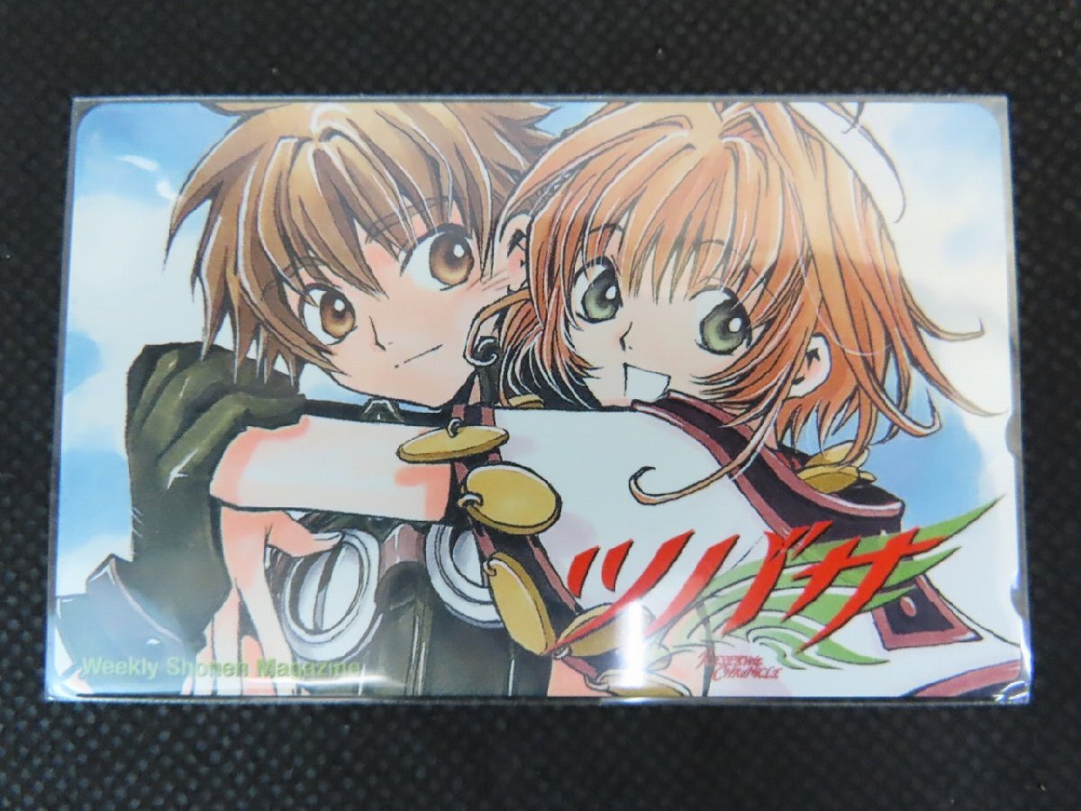  не использовался tsubasa телефонная карточка 3 листов QUO карта 1 шт. комплект CLAMP Shonen Magazine _ длина DH210
