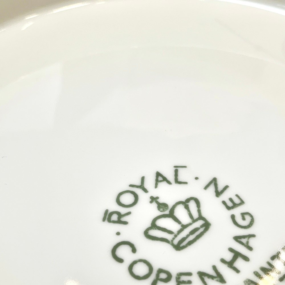 rm) ROYAL COPENHAGEN ロイヤル コペンハーゲン ブルーフルーテッド 大皿 ラウンド プレート 587 中古美品 USED 陶器/洋食器_画像3